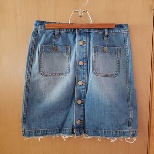 Ann Taylor Loft Jean Skirt